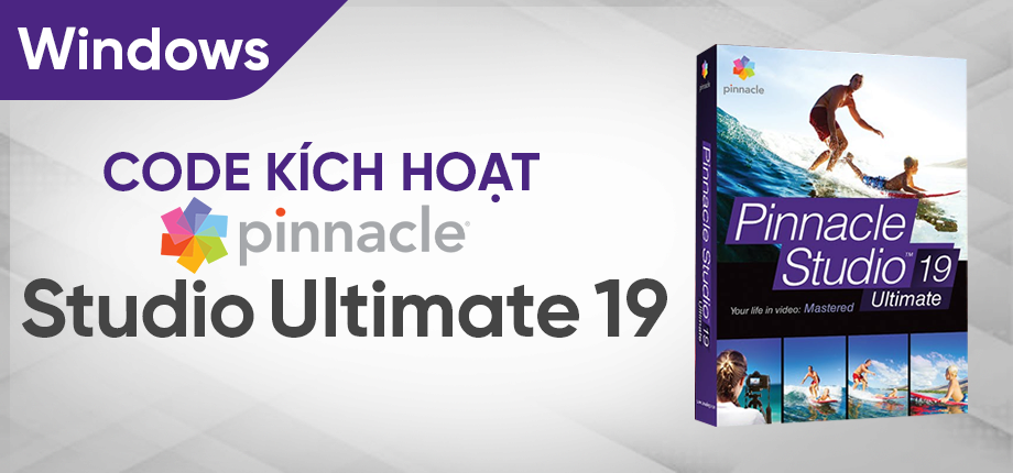 Pinnacle Studio Ultimate 19 (Windows) - Code kích hoạt
